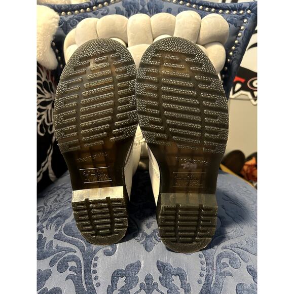 Dr Martens Sinclair Twin Zip White Smooth Leather Size 7/EU 38 - Picture 5 of 6